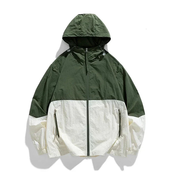 Sophie | Lässige Windbreaker Jacke mit Hoodie