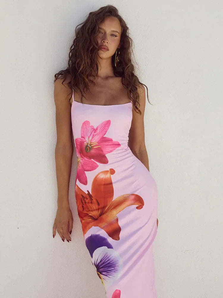 Matiwa | Langes Kleid mit Blumenmuster