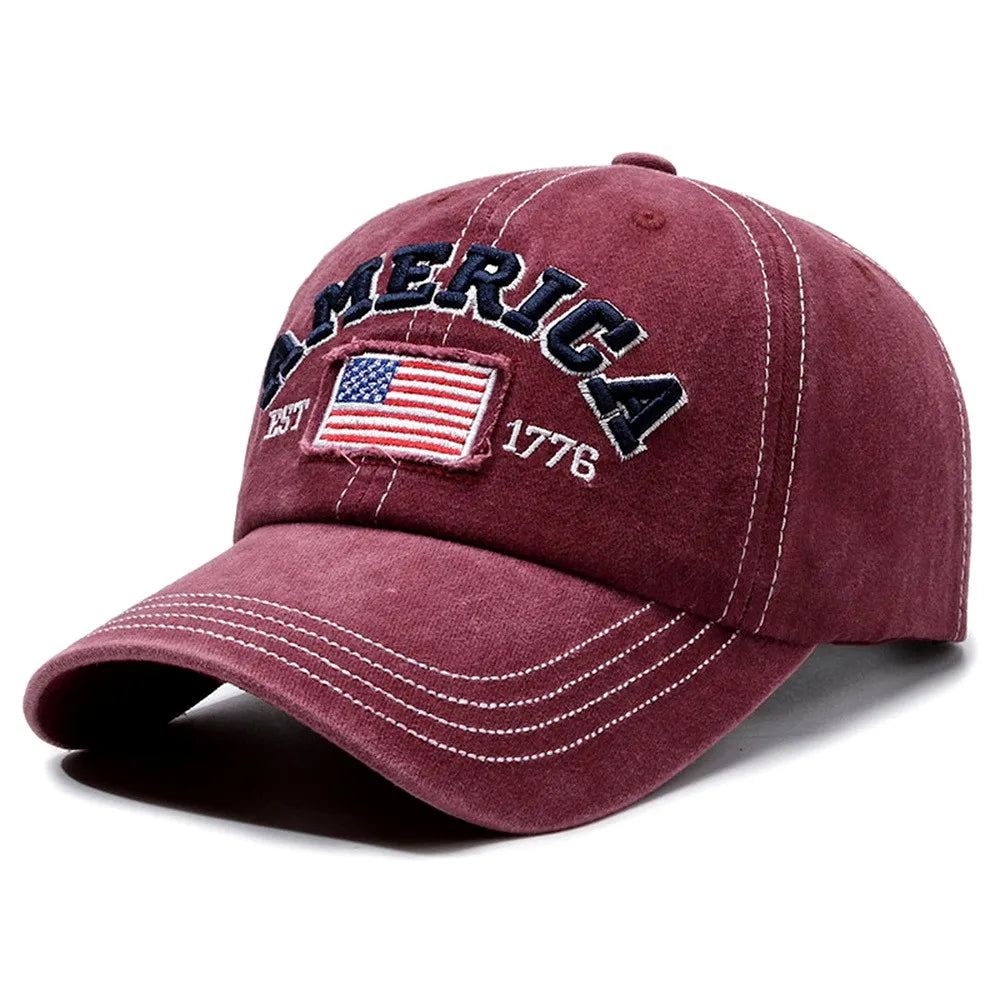 1776 | Klassische Denim-Baseballkappe Unisex