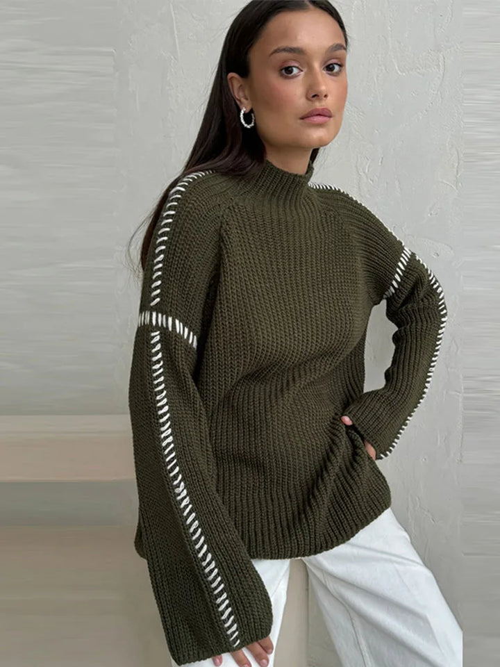 Lina | Warmer Damen-Strickpullover mit Struktur