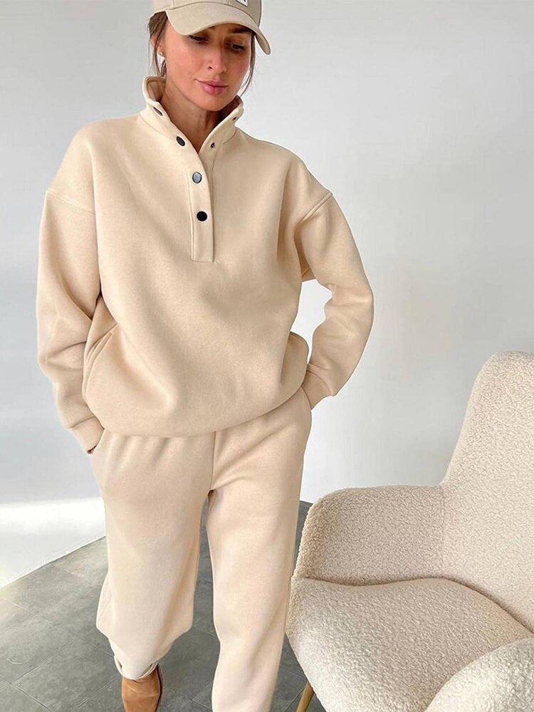 Heidi | Fleece Sweatshirt Set für gemütliche Stunden mit Stil