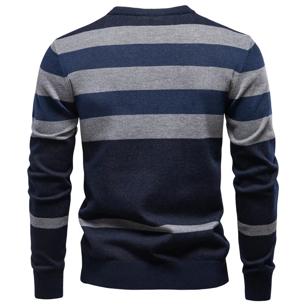 David | Modischer Herrenpullover mit Rautendesign