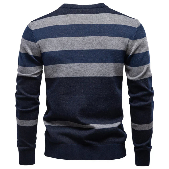 David | Modischer Herrenpullover mit Rautendesign