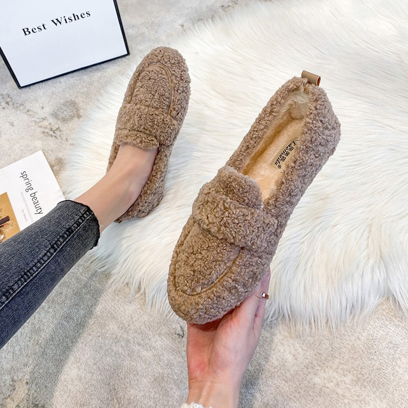 Mara | Plüsch Hausschuhe Schuhe mit süßem Design