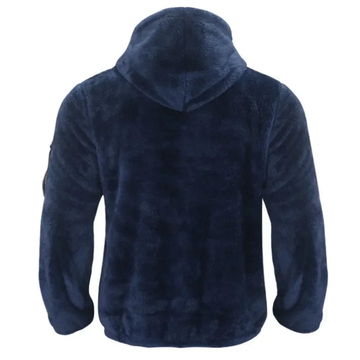 Markus | Fleecejacke für Herren mit Kapuze und Stil