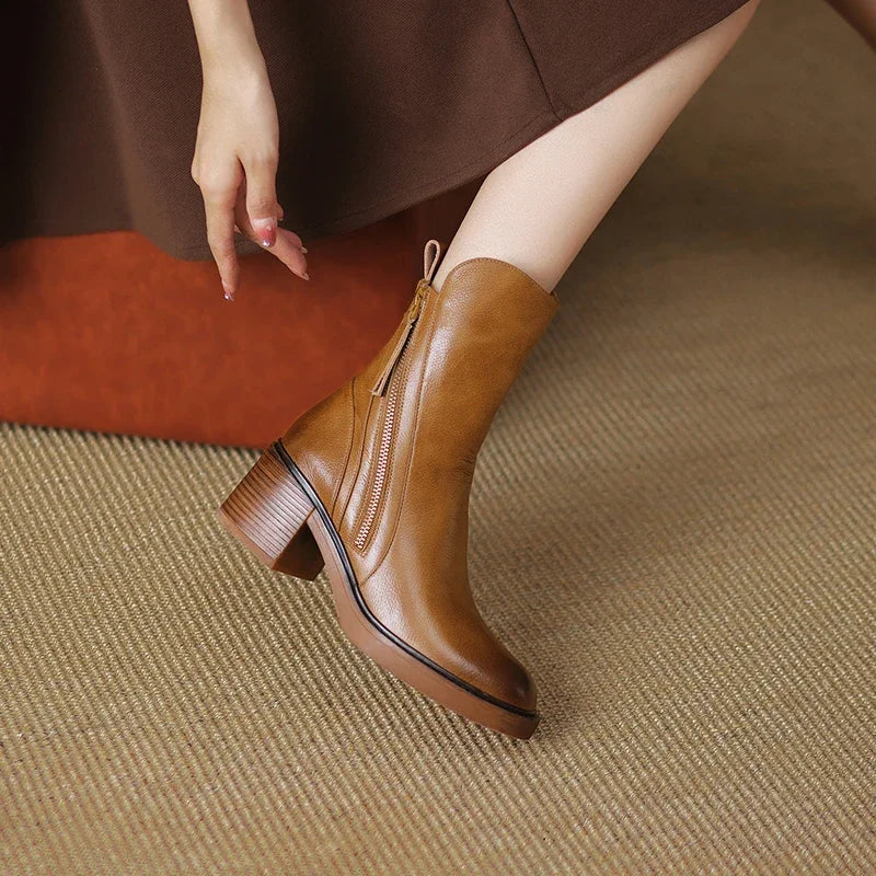 Gracia | Lederstiefeletten mit zeitloser Silhouette