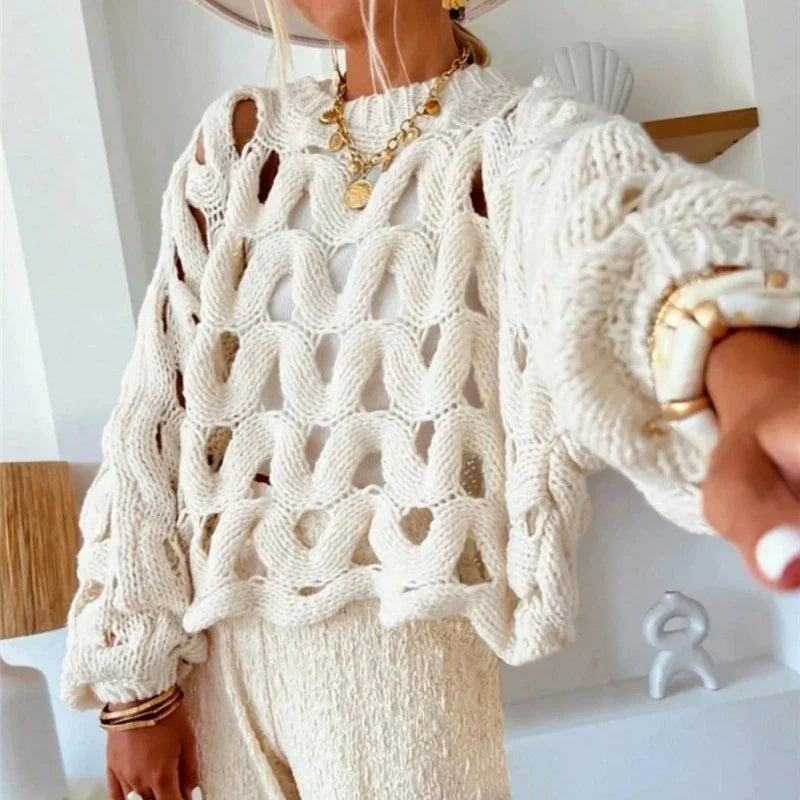 Valeria | Stilvoller Strickpullover Damen warm & weich