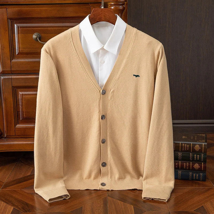 Dylan | Klassische Wollstrickjacke für den Winter