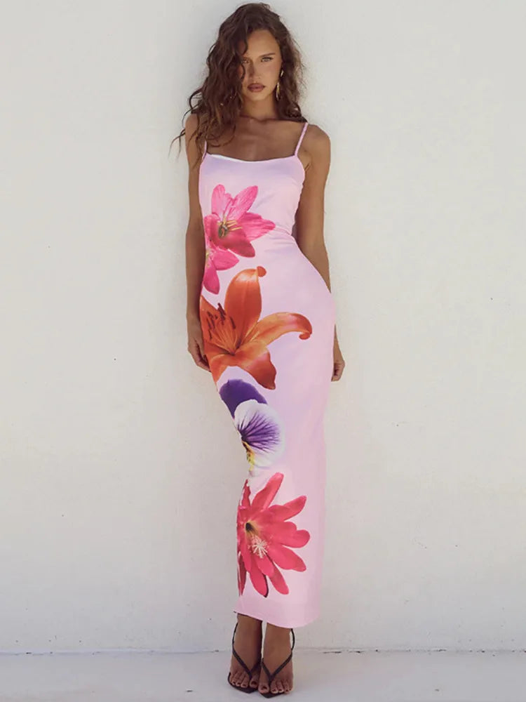 Matiwa | Langes Kleid mit Blumenmuster