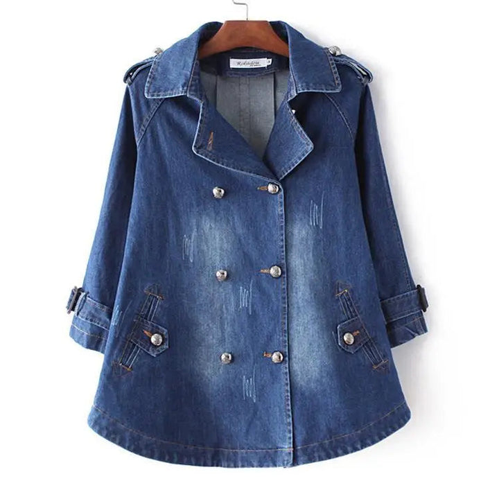 Helena | Eleganter Denim-Cape für Damen