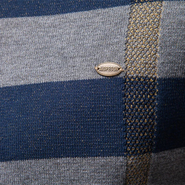 David | Modischer Herrenpullover mit Rautendesign