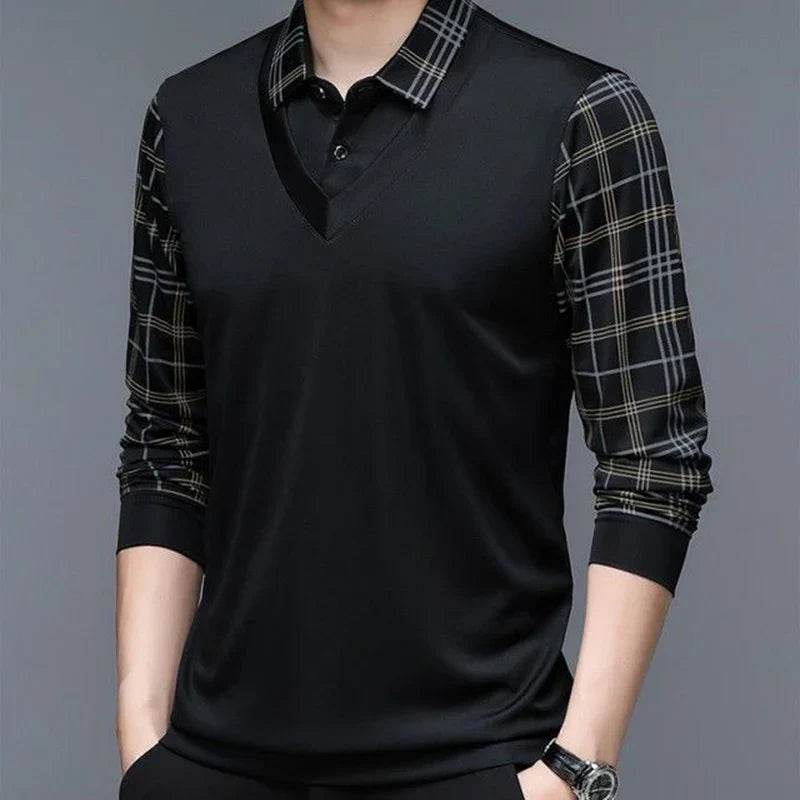 Montgomery | Langärmeliges Herren-Poloshirt mit Stil
