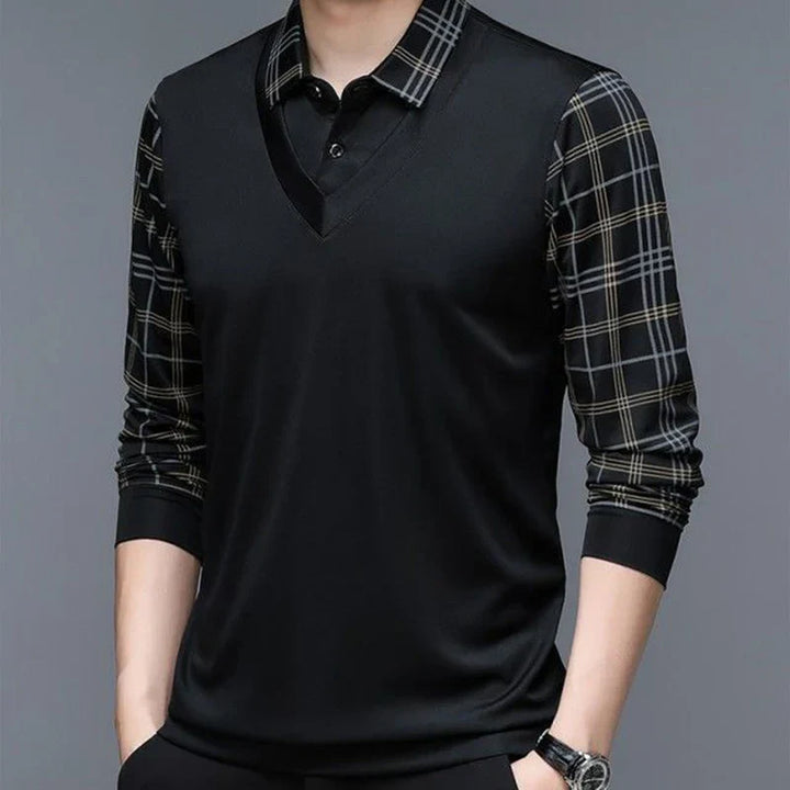 Montgomery | Langärmeliges Herren-Poloshirt mit Stil