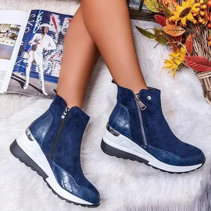 Nova | Bequeme Keilstiefel für Herbsttage in Premium-Qualität