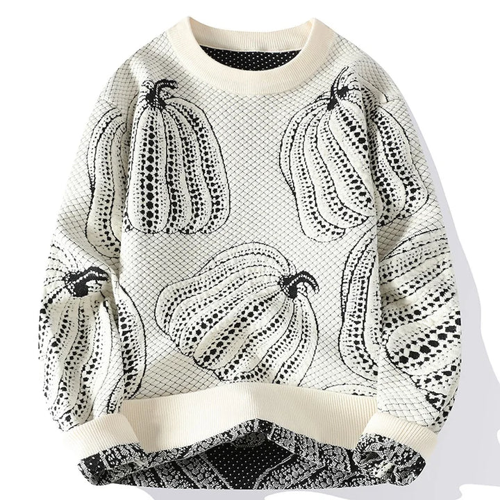 Harvest | Bestickter Pullover mit Natur-Motiv