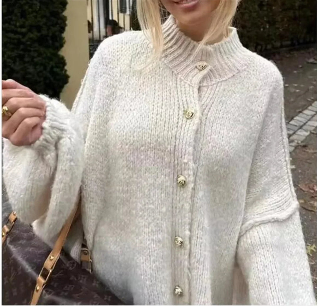 Amelie | Strickjacke aus Wolle mit bequemer Passform