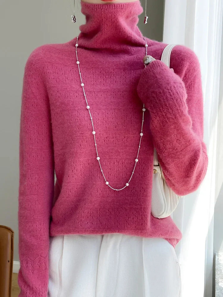 Tina | Minimalistischer Strickpullover aus Wolle