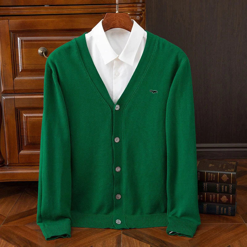 Dylan | Klassische Wollstrickjacke für den Winter