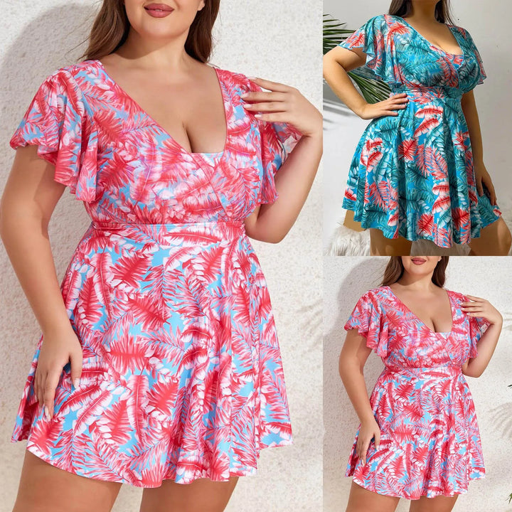 Amara | Tropisches Kleid mit Muster Damen