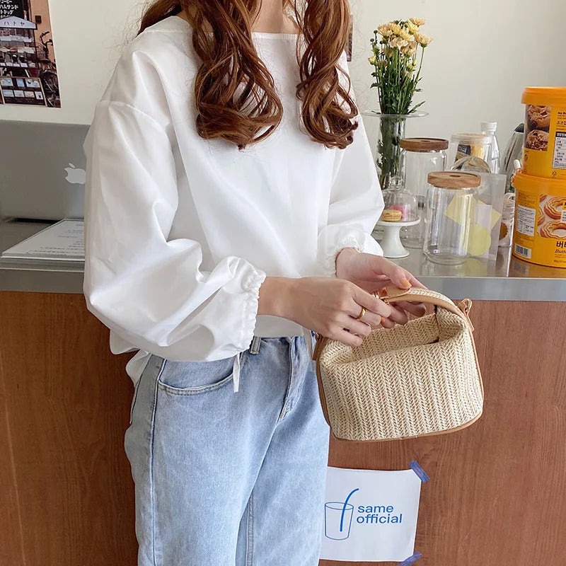 Rosalia | Geflochtene Beuteltasche mit Stil