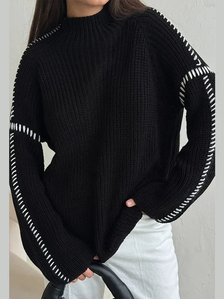 Lina | Warmer Damen-Strickpullover mit Struktur