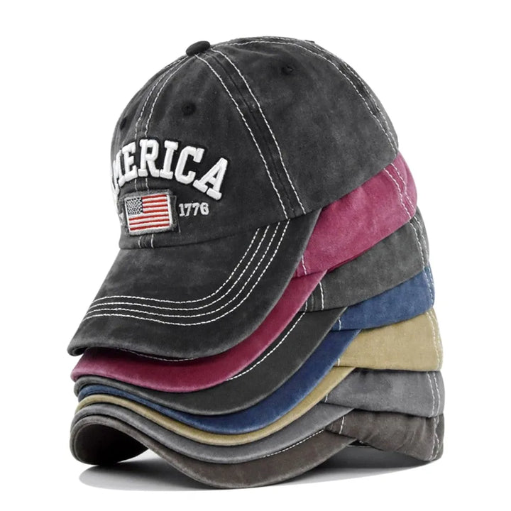 1776 | Klassische Denim-Baseballkappe Unisex