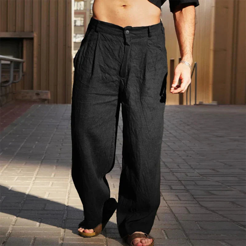 Sophie | Stylische Hose aus Leinen mit weitem Schnitt