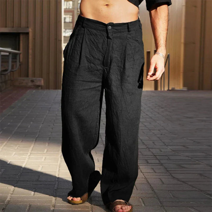 Sophie | Stylische Hose aus Leinen mit weitem Schnitt