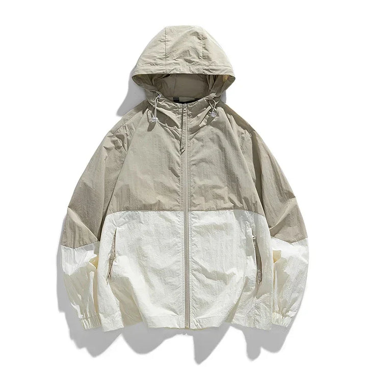 Sophie | Lässige Windbreaker Jacke mit Hoodie