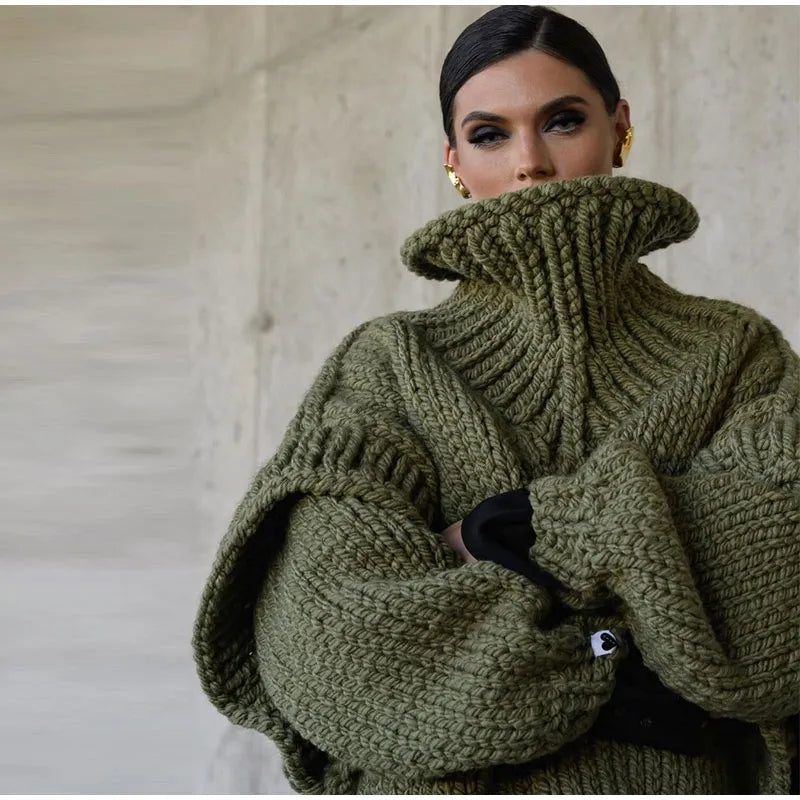 Übergroßer Pullover mit weichem Stoffmaterial