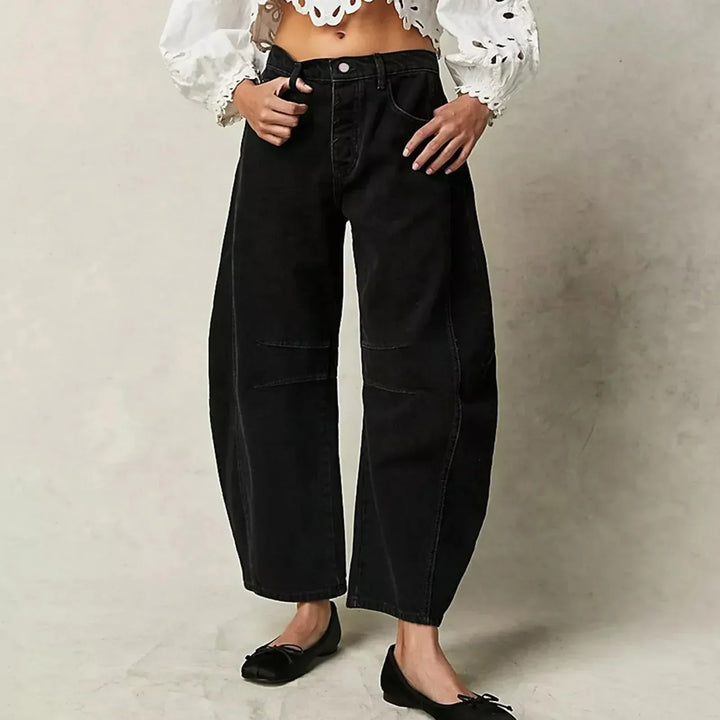 Laura | Damenjeans mit weitem Schnitt und hoher Taille