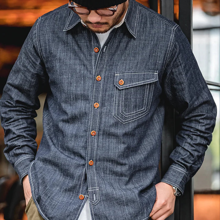 Heritage | Klassisches Jeanshemd mit Knöpfen