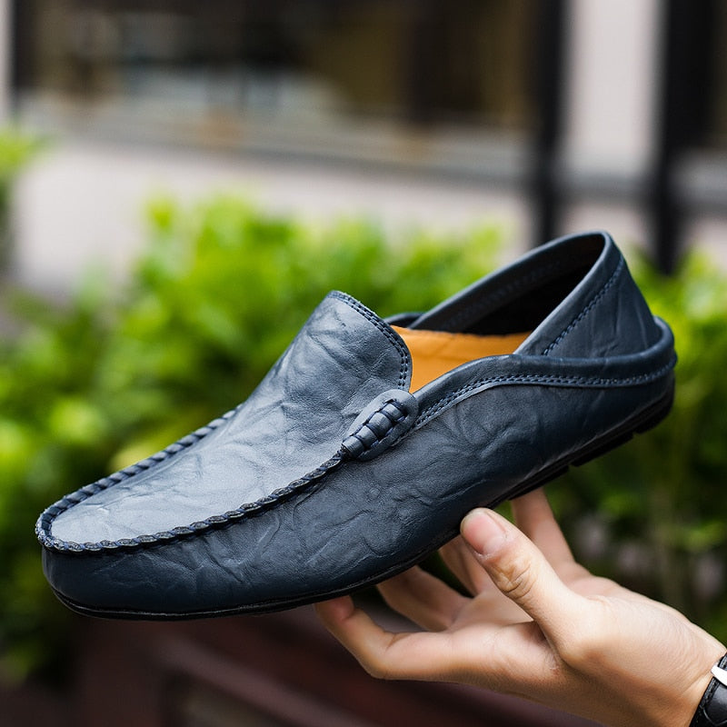 Venezianische handgemachte Lederloafer Herren