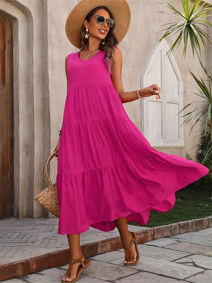 Mia | Modisches Maxikleid Damen Elegant Chic