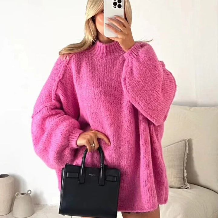 Stella | Strickpullover mit halblangem Kragen