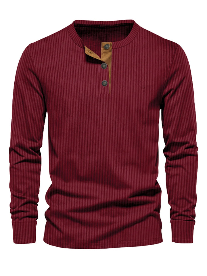Leon | Klassisches Long Sleeve mit Streifenmuster