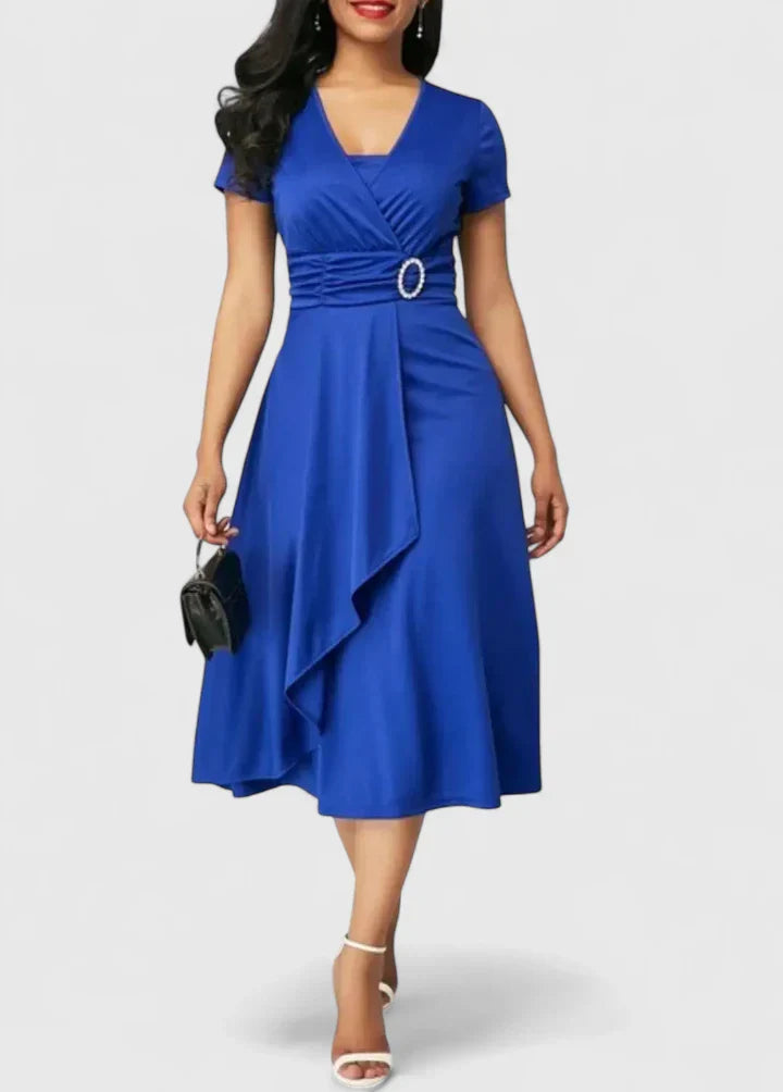 Laura | Schlichtes Midikleid Damen stilvoll & modern