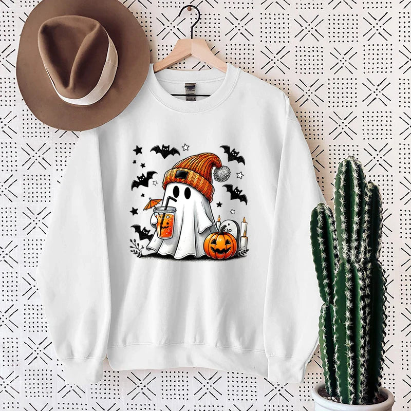NovaWeen | Kuscheliges Halloween Sweatshirt mit Geist-Print