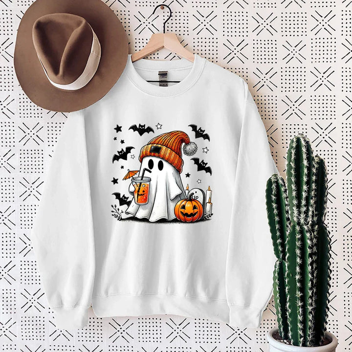 NovaWeen | Kuscheliges Halloween Sweatshirt mit Geist-Print