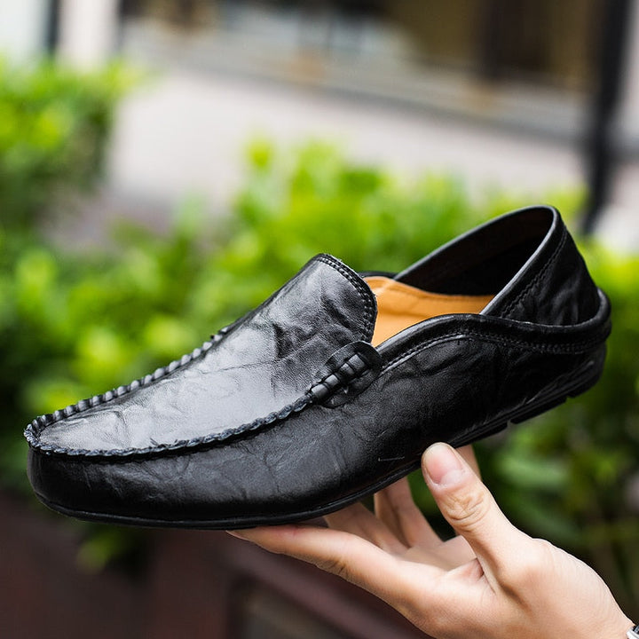 Venezianische handgemachte Lederloafer Herren
