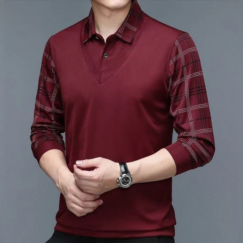 Montgomery | Langärmeliges Herren-Poloshirt mit Stil