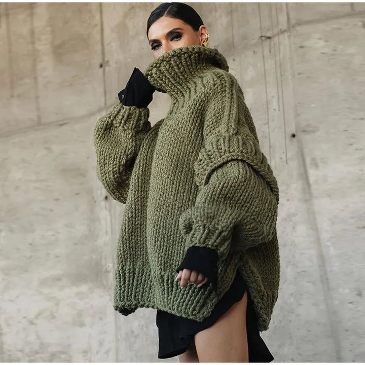 Übergroßer Pullover mit weichem Stoffmaterial