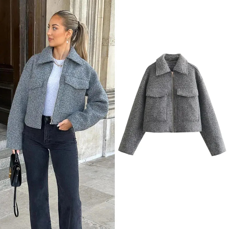 Maria | Gekürzte Tweedjacke für den Alltag