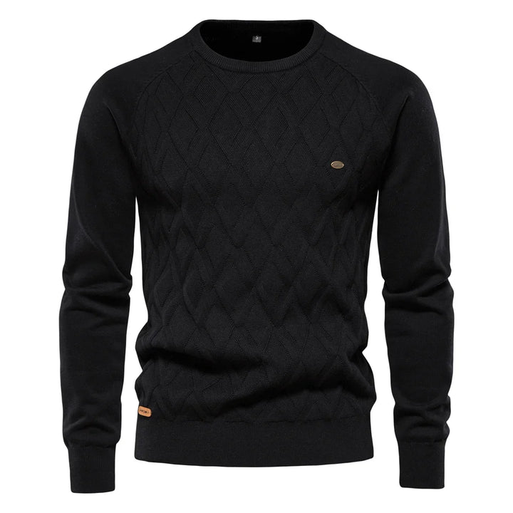 Leon | Zeitloser Pullover für Herren im Rautendesign
