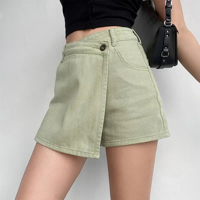Olivia | Denim Mini-Rock für lässige Sommerlooks im Alltag