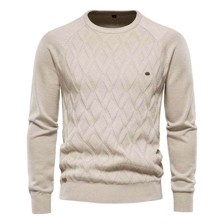 Leon | Zeitloser Pullover für Herren im Rautendesign