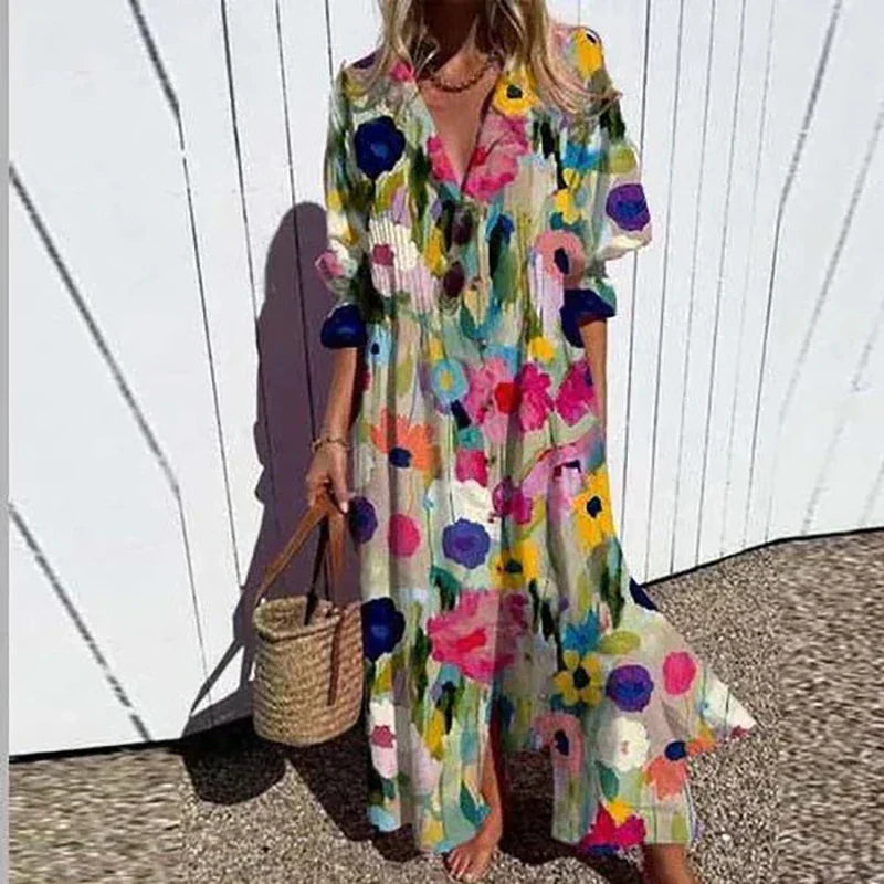 FloraLuxe | Luftiges und elegantes Sommerkleid für stilvolle Damen