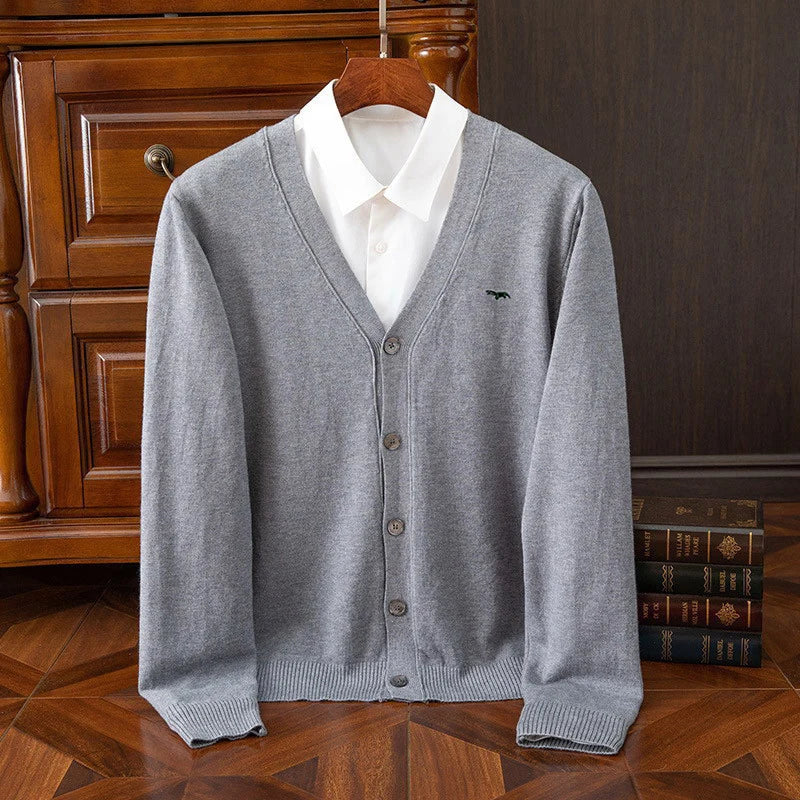 Dylan | Klassische Wollstrickjacke für den Winter