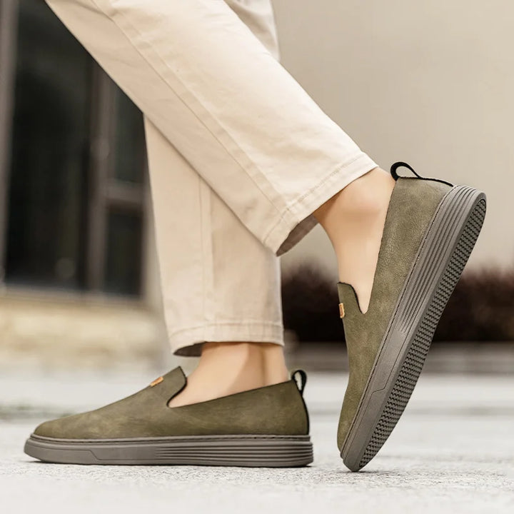 Echte Leder Slipper im venezianischen Stil