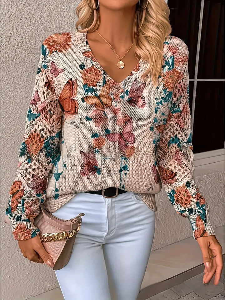 Jonas | Klassischer Pullover mit floralem Muster